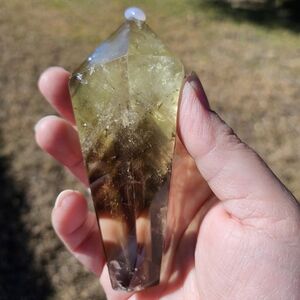 citrine smoky wand 4.3 in